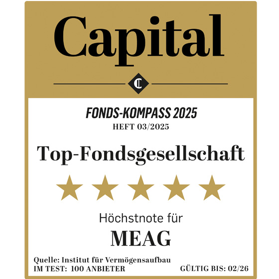 Capital Fonds-Kompass 2025: MEAG ist Deutschlands bester Fondsspezialist